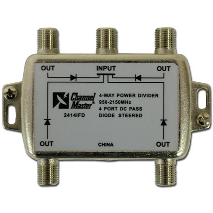 Channel Master Model 2414IFD 4-Way Power Divider 2414IFD