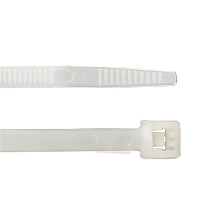 ACT 14in Cable Ties, Clear, qty100 ACT1450C