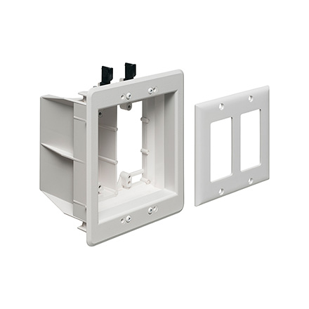 TVBU505GC DUAL WHT GANG BOX ARLTVBU505GC