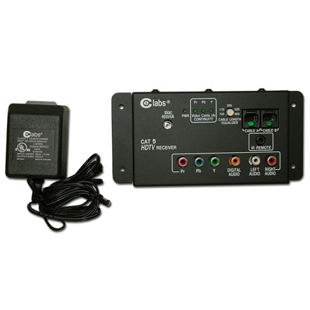 CE Labs Cat5e Distribution Amplifier Receiver with Cable Length Equalizer CEL1021