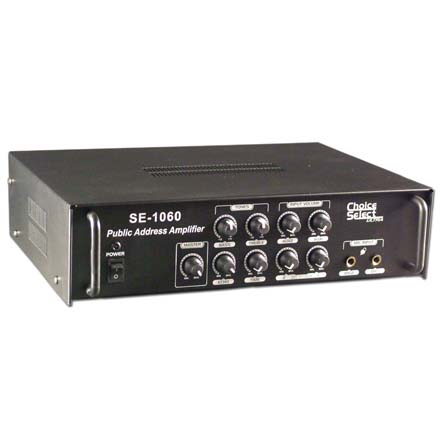 Choice Select Ultra SE1060 PA Amp 45W RMS 2mic/2 Line in 70/100V, Includes a Free Microphone(CHO4030)! CHO3085