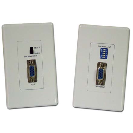 Choice Select VGA Cat5e Extender Wall Plate incl Tx and Rx CHO4059