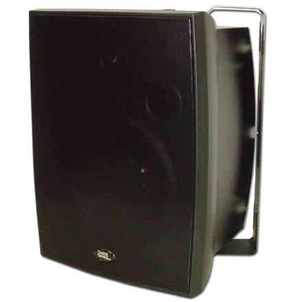 Choice Select 8in Weather Resistant  Speakers with Aluminum grill, Black, pair CHO6027B