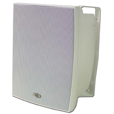 Choice Select 8in Weather Resistant  Speakers with Aluminum grill, White, pair CHO6027W