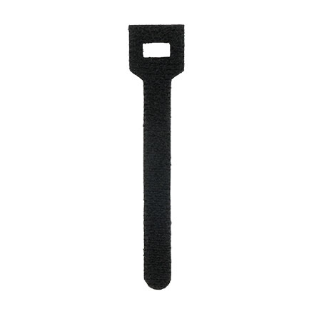 4" Velcro cable ties, Black CON1050B