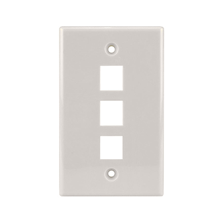 KEYSTONE WALL PLATE FOR 3 CON3003LA