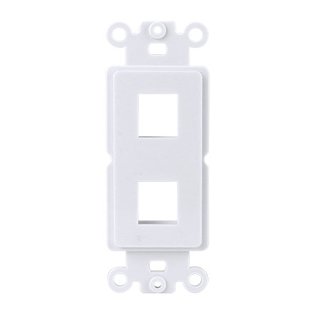 White Decora 2 Port Strap CON3052W