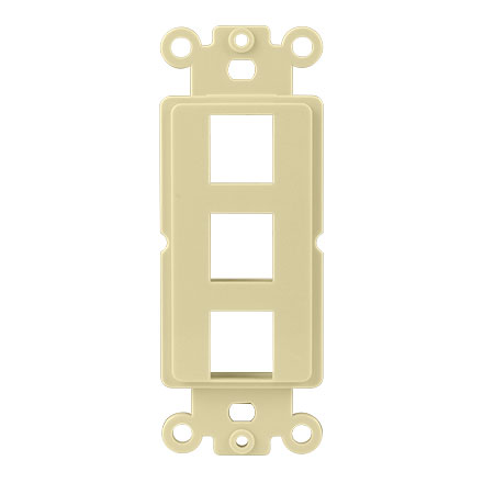 Ivory 3 Port Decora Strap CON3053I