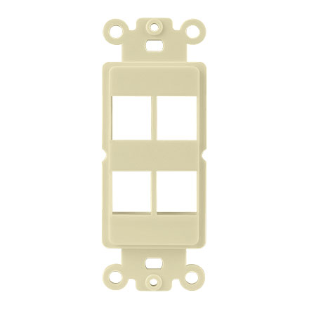 Ivory 4 Port Decora Strap CON3054I