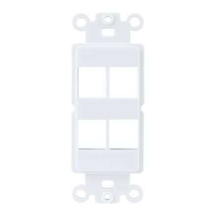 White 4 Port Decora Strap CON3054W