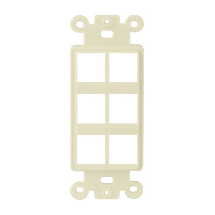 Ivory 6 Port Decora Strap CON3056I