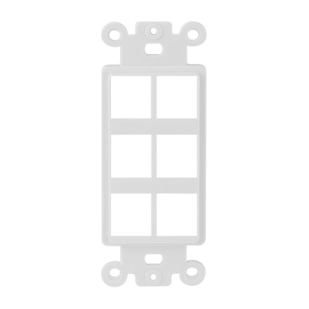 White 6 Port Decora Strap CON3056W