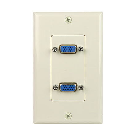 DUAL VGA WALL PLATE L/A CON3081LA