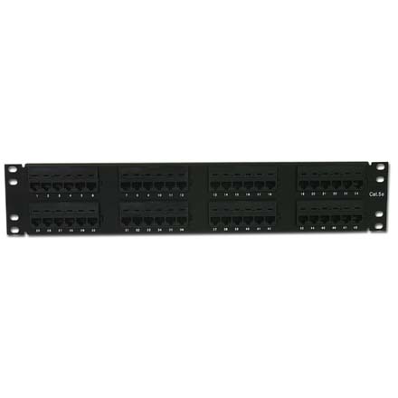 48 Port Patch Panel w/ RJ-45 110 Punch CTB19748
