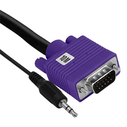 10M VGA Cable with 3.5MM ELE2010M