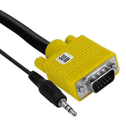 30M VGA Cable with 3.5MM ELE2030M