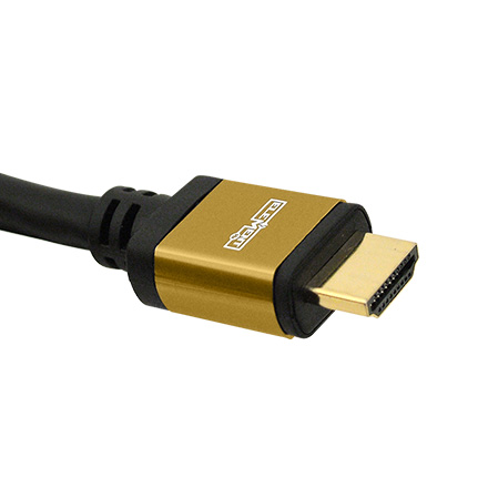 Elementhz .5 meter (1.64ft) HDMI Cable, Round Jacket, Yellow End ELE5000M