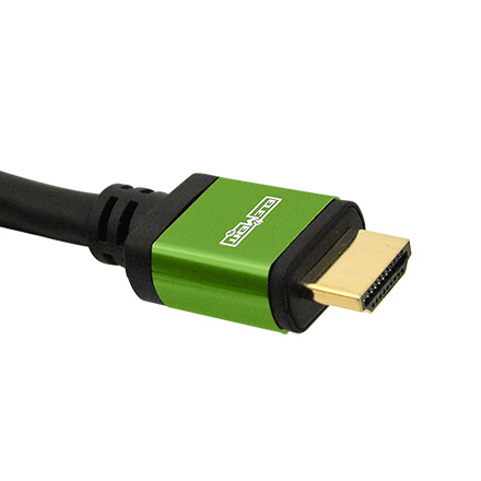 Elementhz 4 meter (13.12ft) HDMI Cable, Round Jacket, Green End ELE5004M