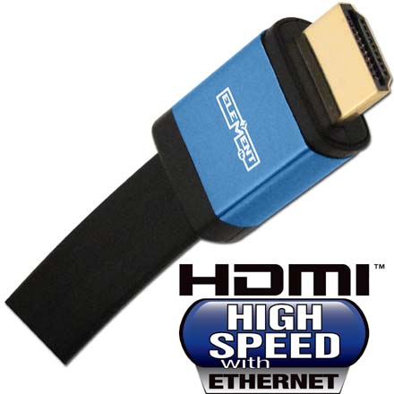 Elementhz 3 meter (9.84ft) HDMI Cable, Flat Jacket, Blue End ELE6003M