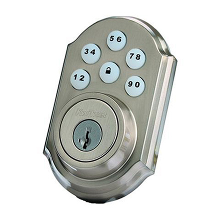KWIKSET DEADBOLT, TRAD, NICKEL KWIK1000