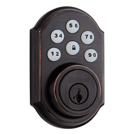 KWIKSET DEADBOLT, TRAD, BRONZE KWIK1001