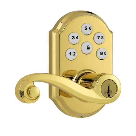 KWIKSET LEVERSET, TRAD, BRASS KWIK1003