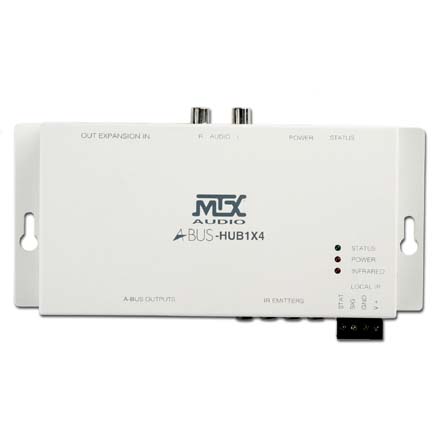 MTX Model ABUS-HUB1X4 Hub, 4 zone, single source, each MTX2950
