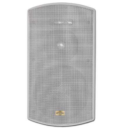Aton Model O62W 6.25in Outdoor Speakers with Fiberglass Woofer, white, pair O62W