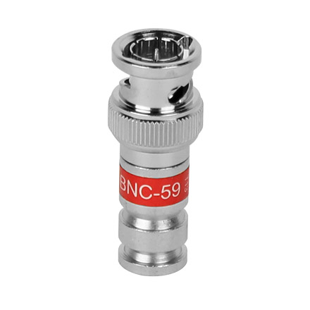 Channel Master Model PCTBNC59 RG-59 BNC Fittings, Red, qty 50 PCT1804