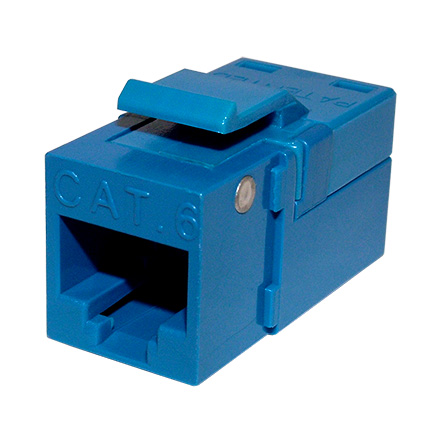 Platinum Tools 706BL-1 EZ SNAPJACK for  Cat6 Keystone, Blue, each PLA1019