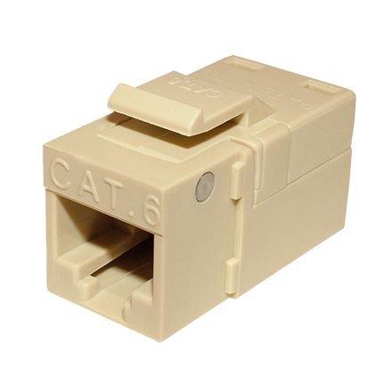 Platinum Tools 706IV-1 EZ SNAPJACK for  Cat6 Keystone, Ivory, each PLA1021