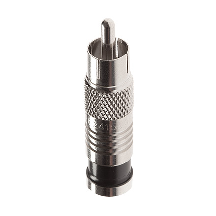 RCA conn for RG6, pk of 6 PLA2009