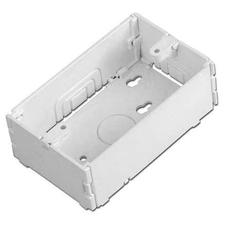 Quest Premier Raceway FFB1G-W Flat box, Single gang, white
