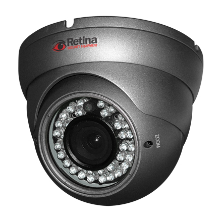 Retina Vandal Proof IR Dome Camera 540TVL Sony