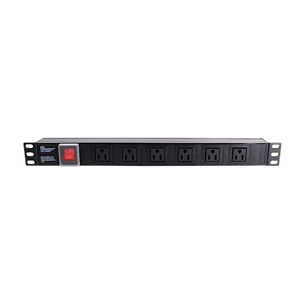 1U POWER STRIP WITH 6 ROY1245
