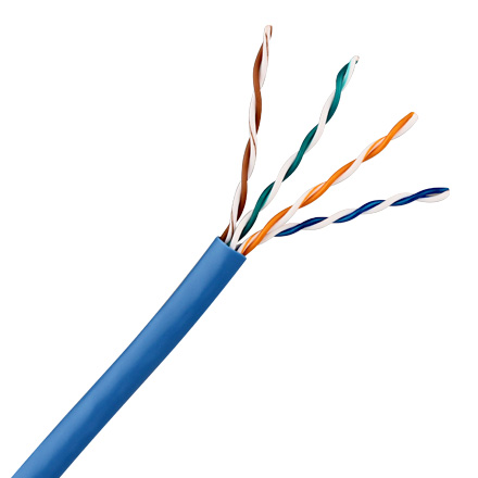 Skyline Cat5e 8-Conductor Wire, 24awg Solid, 1000ft Box, Blue SKL1401