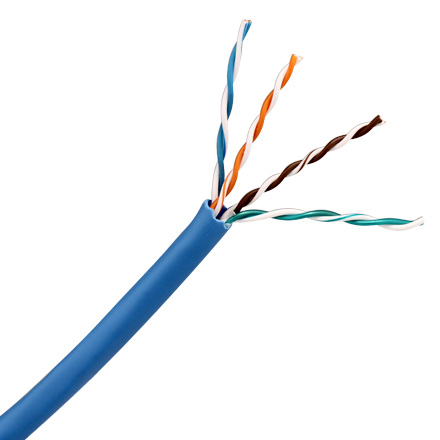 Skyline Cat6 8-Conductor 23awg wire, blue, 1000ft pull-box