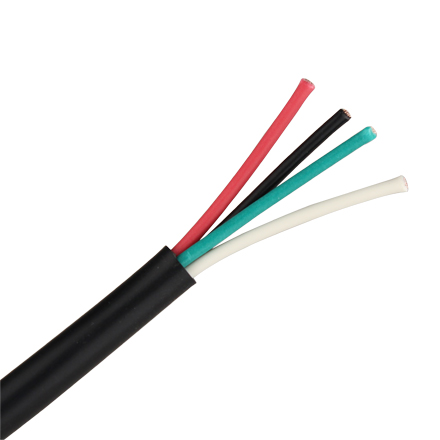 50ft 18 Gauge 4 Wire Speaker Cable, Paper Spool, CL2 UL, Black SKL2501K