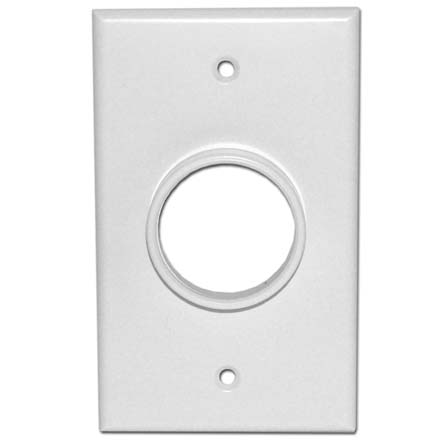 Skywalker Signature Series Single Gang Wall Plate with 1 3/8in opening, white SKY05078WS