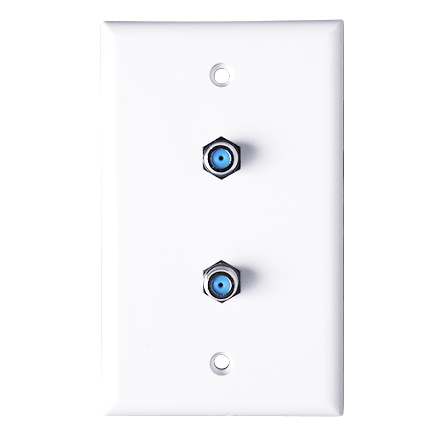 Skywalker Signature Series Wall Plate w/dual 3.0ghz F-81, White SKY05092W