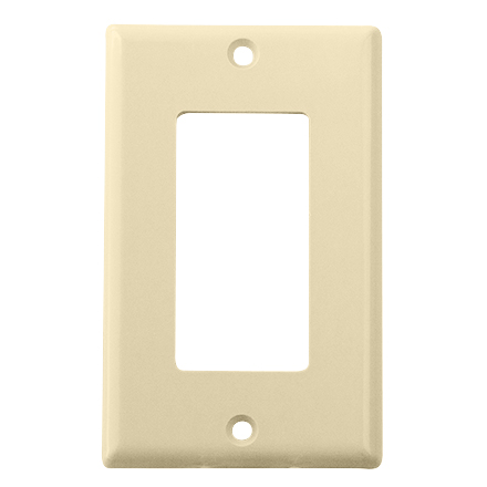 Model ASGWPIV Single Gang Keystone Decora Style Wall Plate, Ivory SKY07221I
