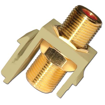Skywalker Signature Series Keystone 3.0GHz Connector Insert Brass/Gold Plated, Almond SKY20206A