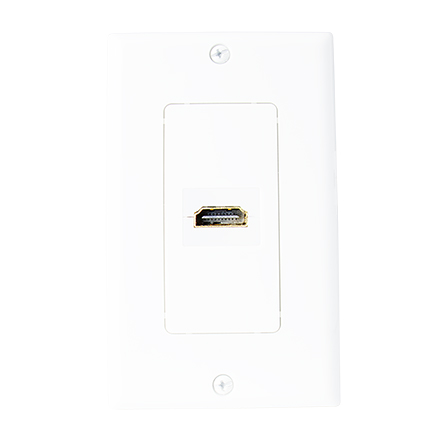 Skywalker Signature Series HDMI Wall Plate with 90degree connection, white SKY6018WS
