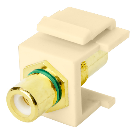 Skywalker Signature Series Keystone RCA Female to RCA Female with Green band, Ivory SKY20210GI