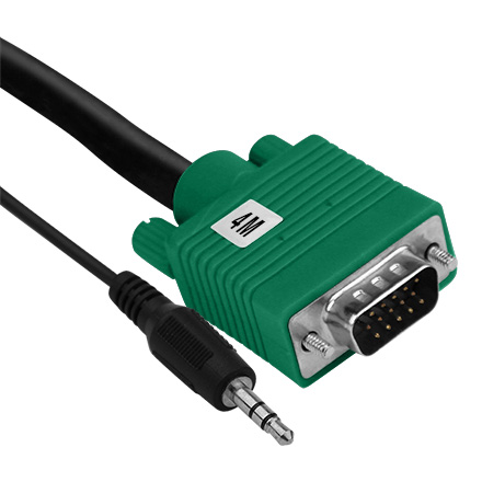 4M VGA Cable with 3.5MM ELE2004M