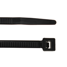 ACT 14in Cable Ties, Black, qty100