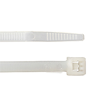 ACT 14in Cable Ties, Clear, qty100 ACT1450C