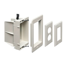 Arlington DVFR1W-1 Recessed Electrical/Outlet Mounting Box, Single Gang ARLDVFR1W
