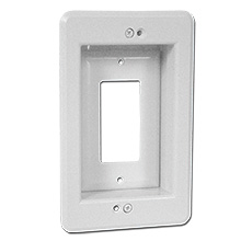 Arlington Model LVU1W Single Gang Recessed Low Voltage Electrical Box