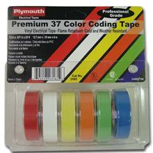 Skywalker (6) Colored Electrical Tape 1/2in x 20ft, U.L. BIS3165